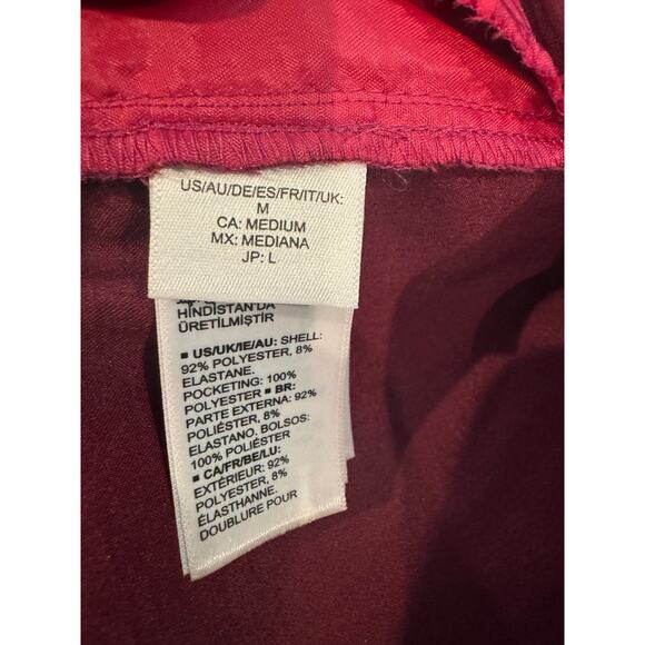 Tenickab The Drop Wide Leg Satin Pants Magenta Pink Medium High Waist Palazzo - Picture 9 of 9